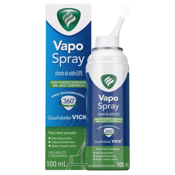 Vick Vapo Spray Descongestionante em Jato Contínuo 100ml